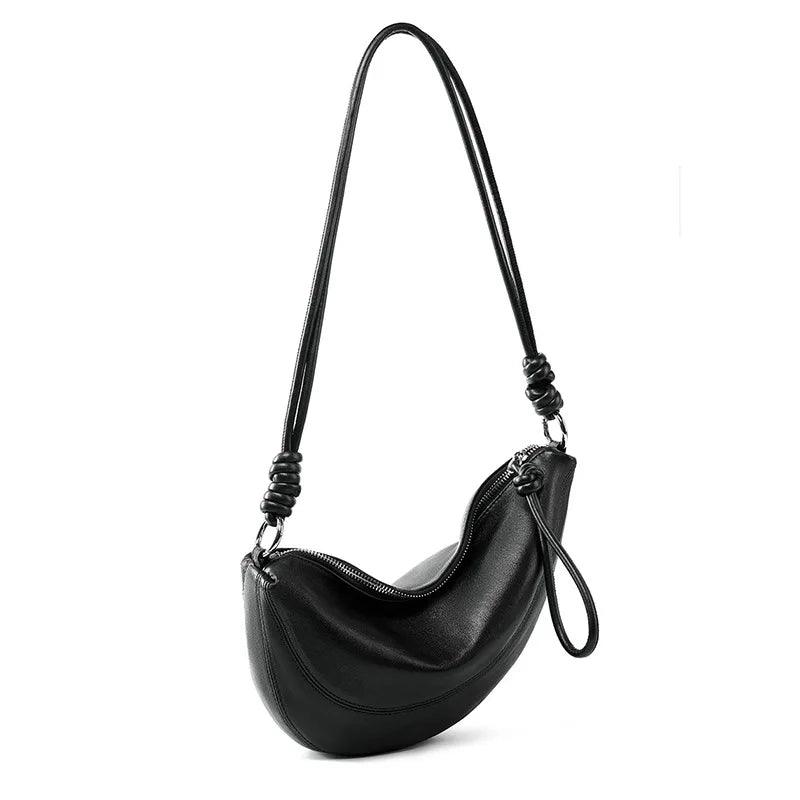 Genuine Leather Shoulder Bag - Eyeamsassy