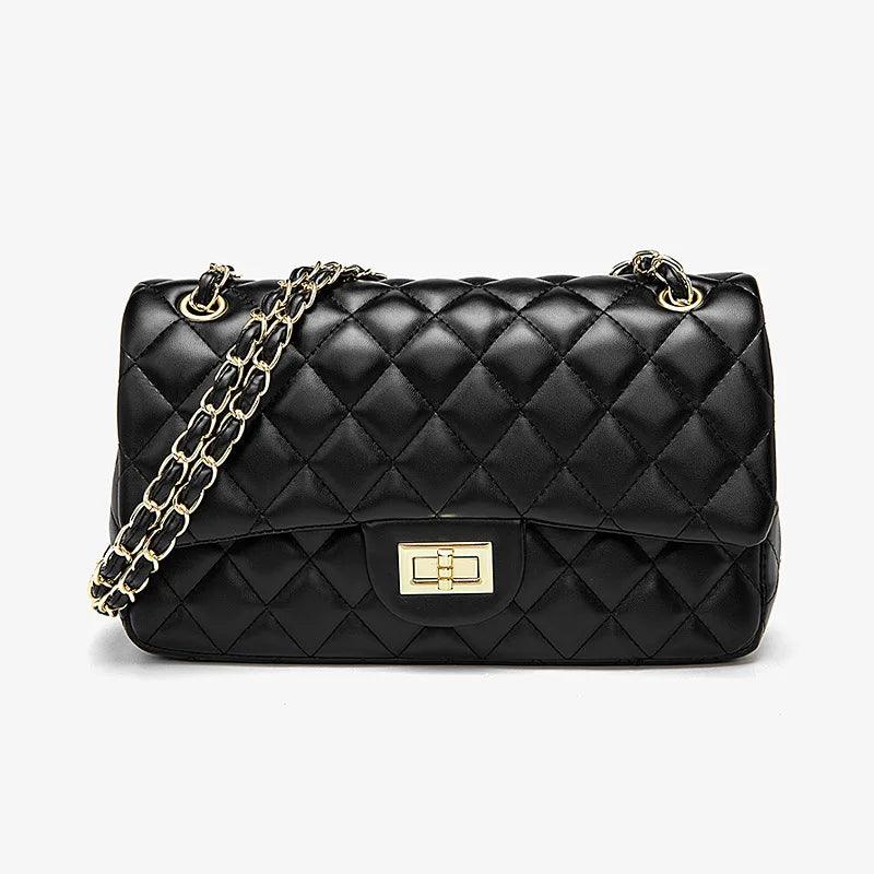 PU Leather Trendy Chain Bag - Eyeamsassy