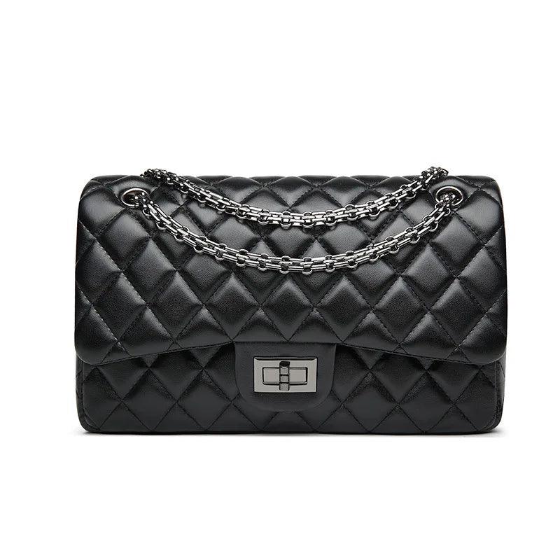 PU Leather Trendy Chain Bag - Eyeamsassy