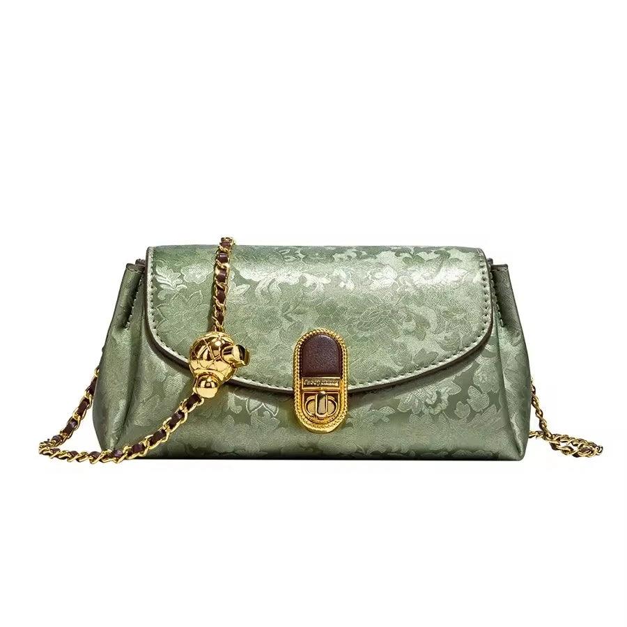 PU Leather Chain Shoulder Bag - Eyeamsassy