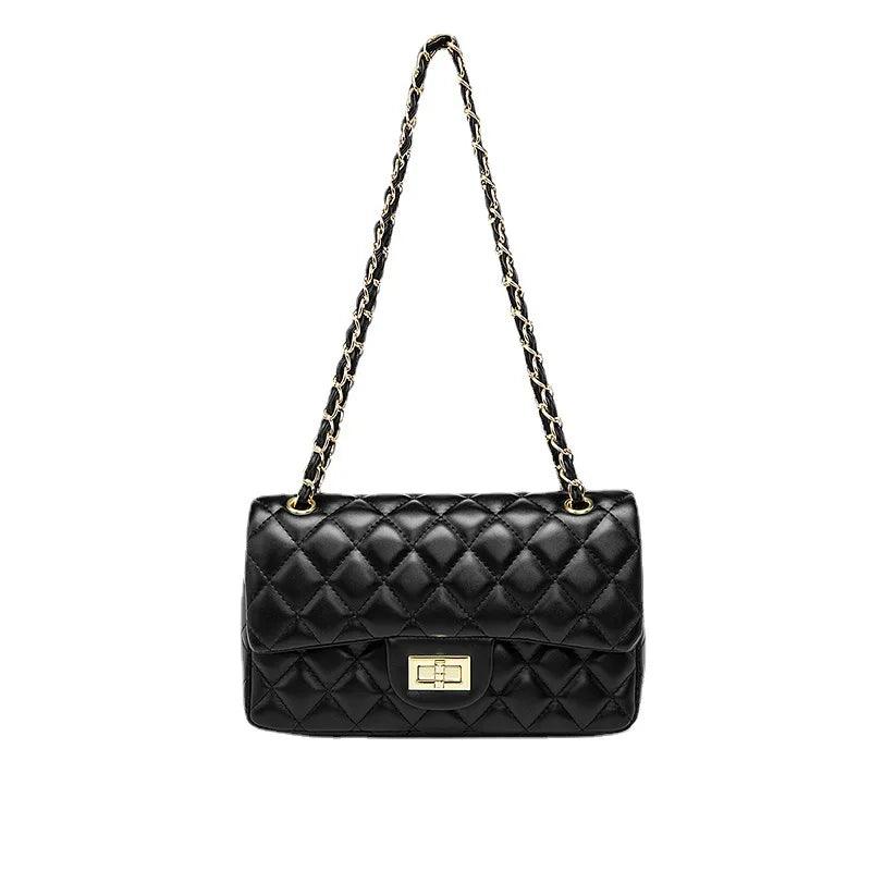 PU Leather Trendy Chain Bag - Eyeamsassy