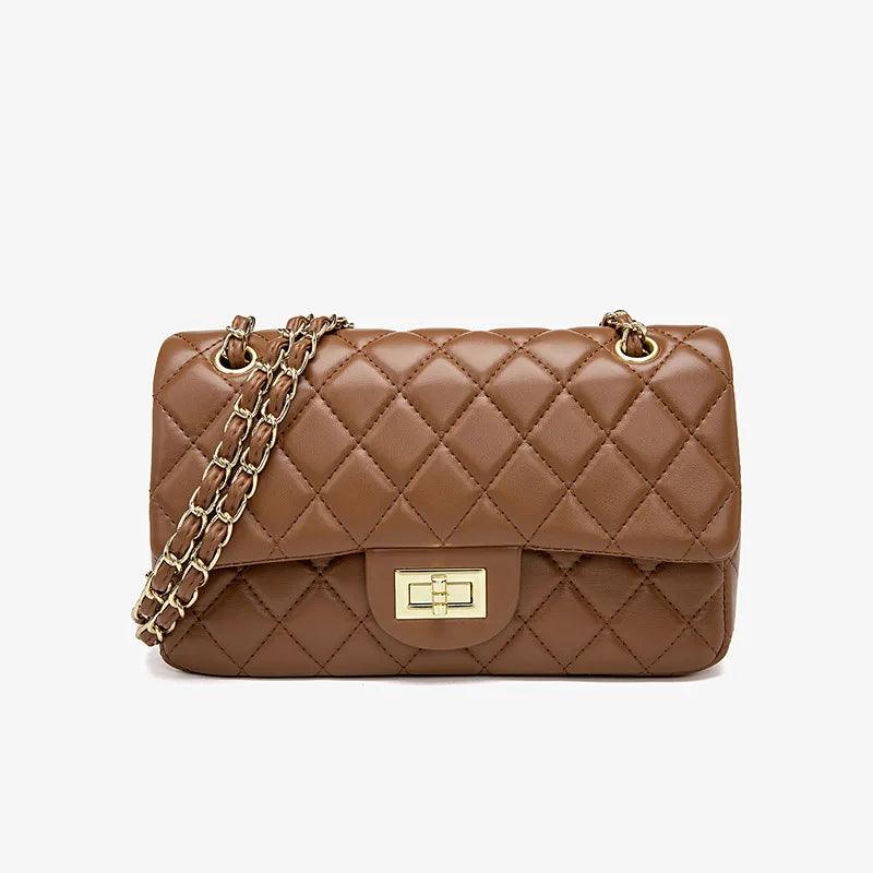 PU Leather Trendy Chain Bag - Eyeamsassy